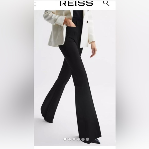 Reiss Dylan Trouser Pants NWT Black Size 10